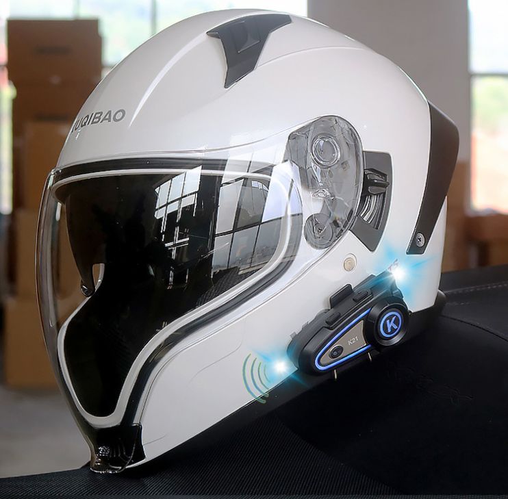 Шлем KQB White Длинный визор