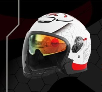 Мотошлем AXK 3C для скутера 3/4