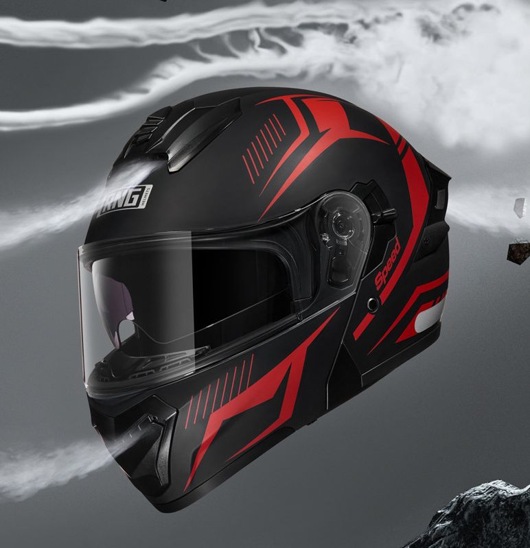 Мотошлем модуляр RNG Grey matt